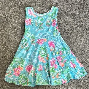 Floral Blue Disney Print Dress